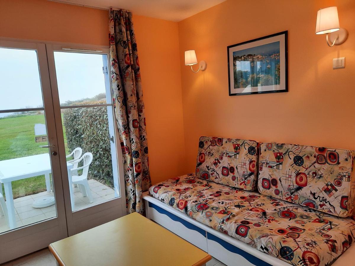 Maison avec vue sur mer dans Résidence Marie Galante Locmaria Esterno foto